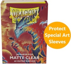 Dragon Shield JAPANESE Size Matte Clear Outer Sleeves - 60ct